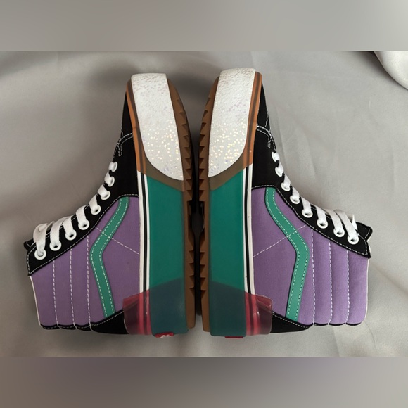 Vans Sk8-Hi Stacked Confetti - Fairy Wren Sea Green- RARE FIND- women’s 6.5 - Picture 5 of 8